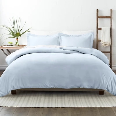 Light Blue Ultra Soft 3-Pc. Twin Duvet Cover Set