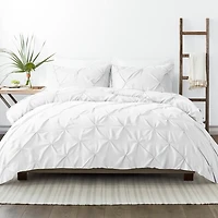 Soft Pinched 3-Pc. King Duvet Cover Set