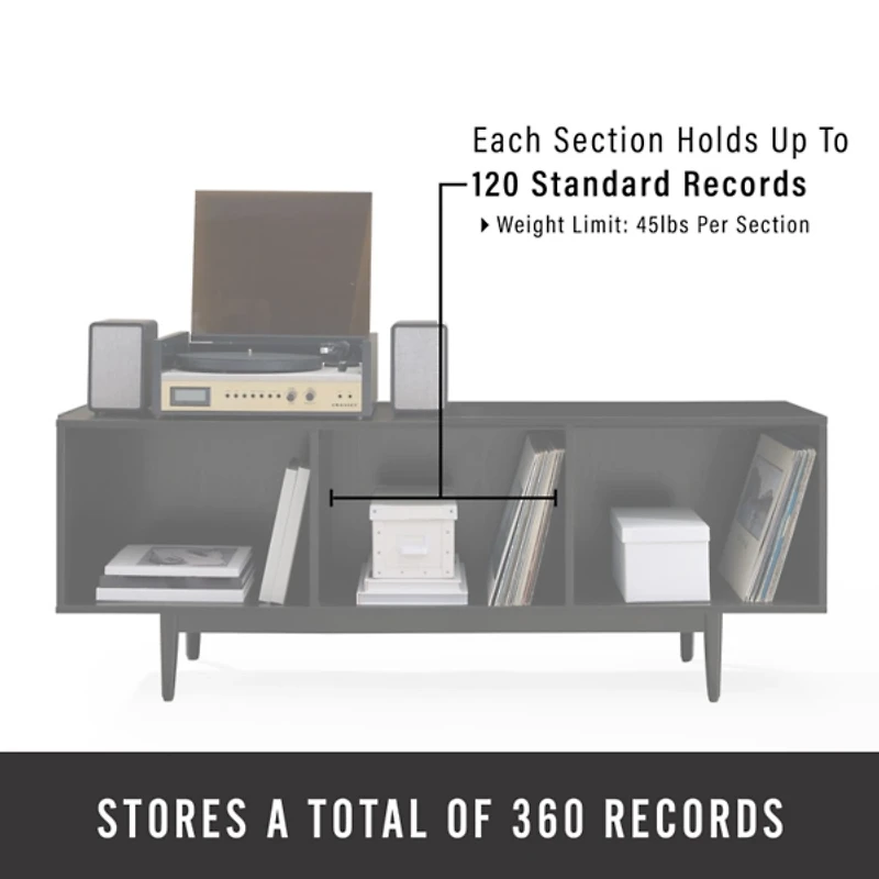 Black Modern Wood Console Table