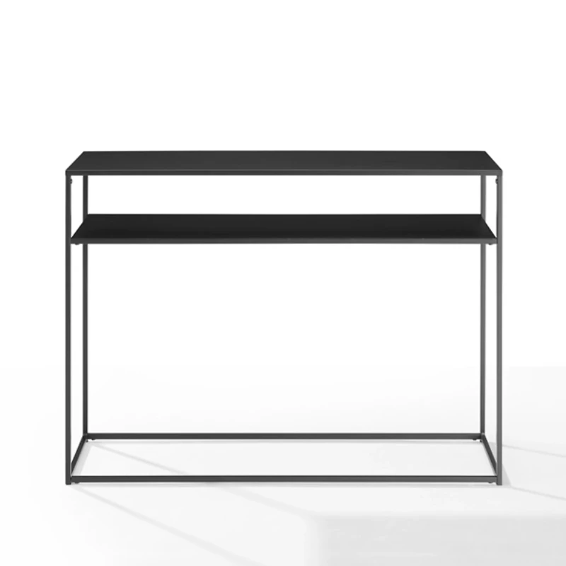 Blake Simple Black Metal Console Table