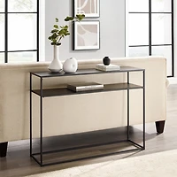 Blake Simple Black Metal Console Table