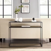 Blake Simple Black Metal Console Table