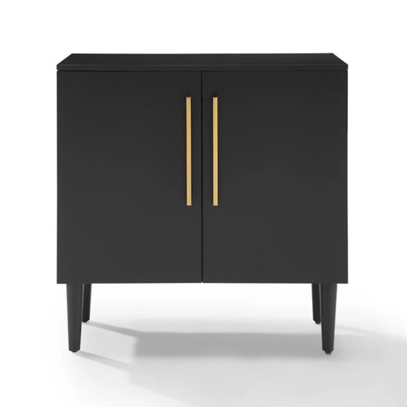 Modern Black and Gold Cabinet