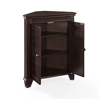 Nikki Dark Brown Wooden Corner Cabinet