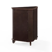 Nikki Dark Brown Wooden Corner Cabinet