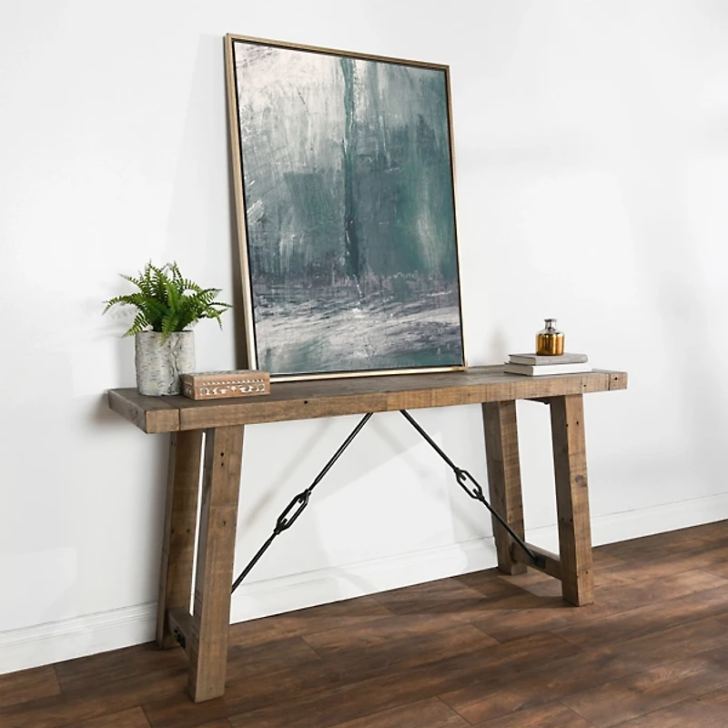 Roane Gray Reclaimed Pine Console Table