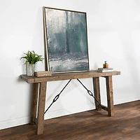 Roane Gray Reclaimed Pine Console Table