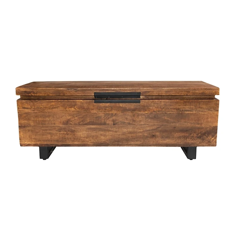 Honey Brown Storage Trunk
