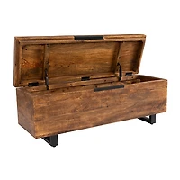 Honey Brown Storage Trunk