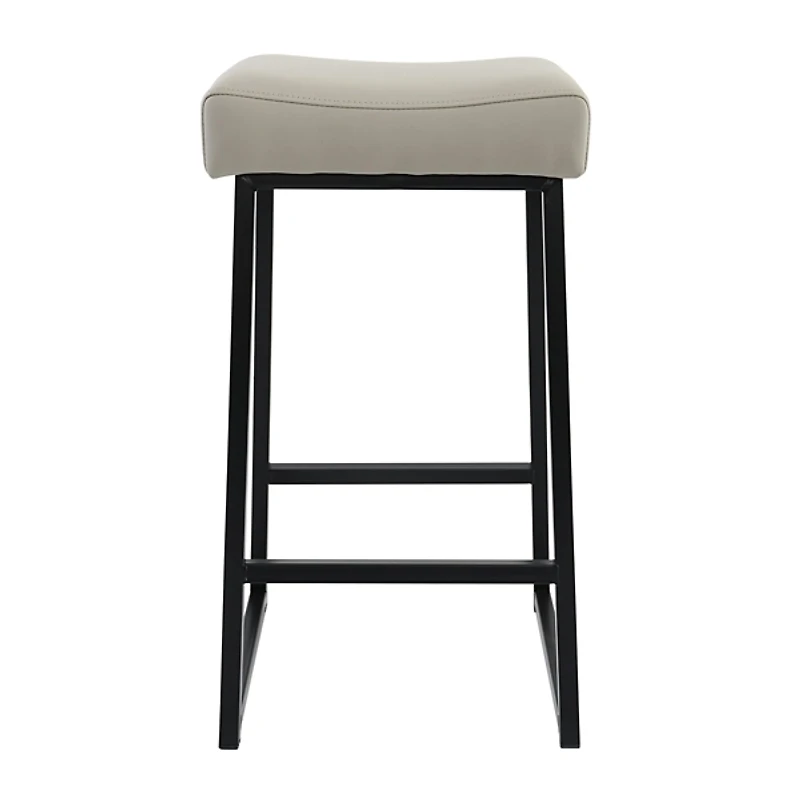 Stone Faux Leather Counter Stools, Set of 2