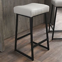 Stone Faux Leather Counter Stools, Set of 2