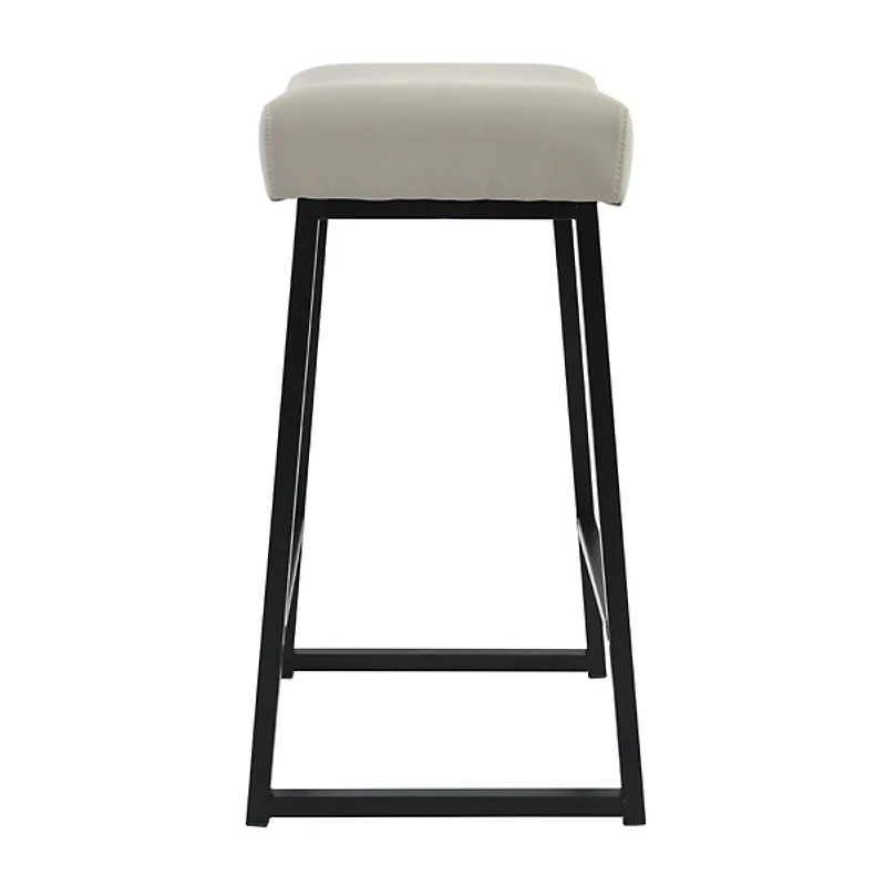 Stone Faux Leather Counter Stools, Set of 2