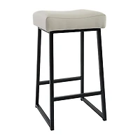 Stone Faux Leather Counter Stools, Set of 2