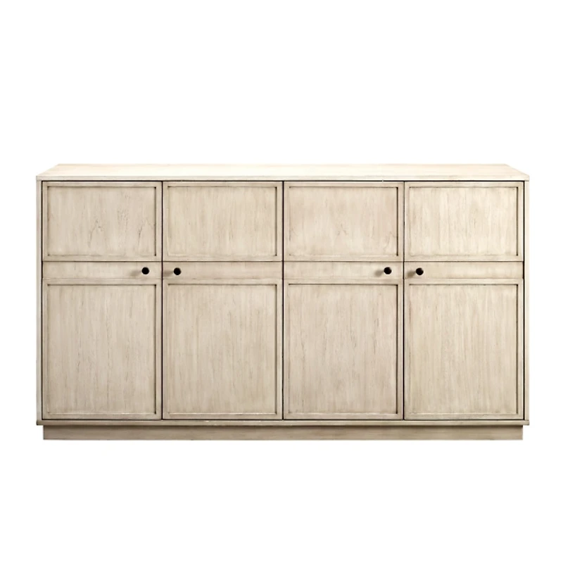 Birch Wood 4-Door Sideboard