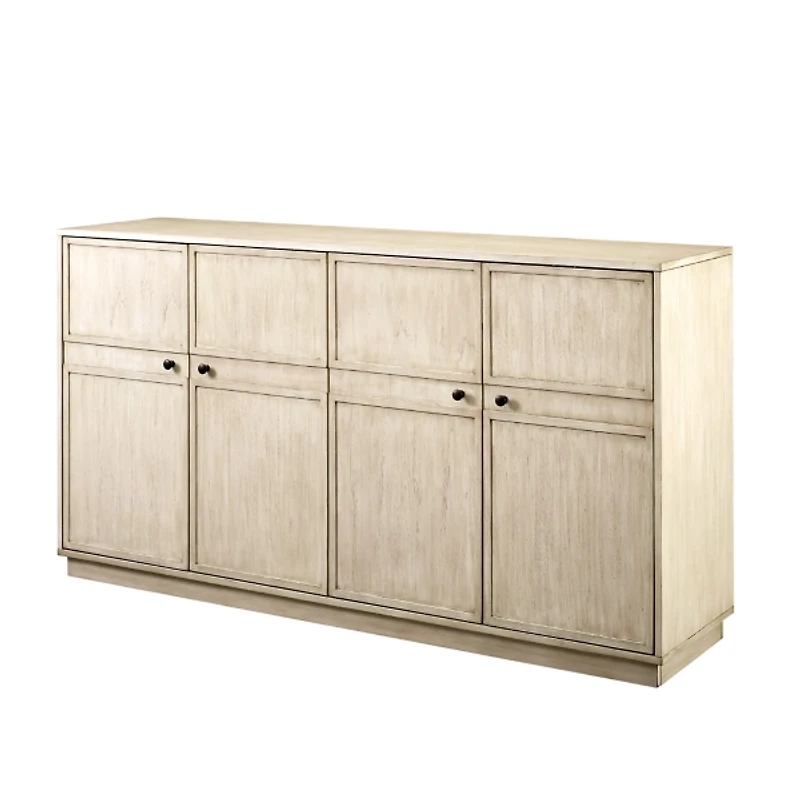 Birch Wood 4-Door Sideboard