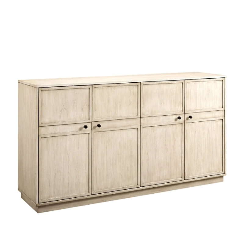 Birch Wood 4-Door Sideboard