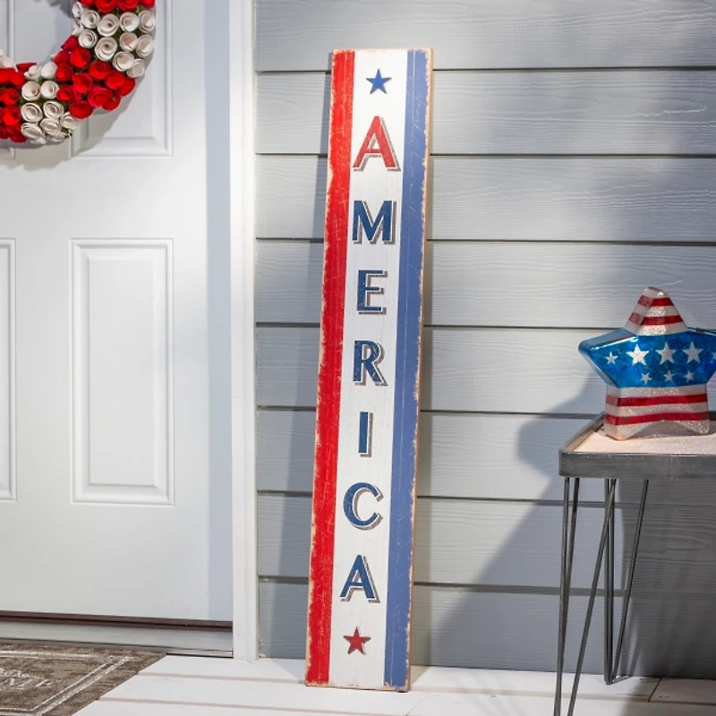 Americana Wooden Plaques, Set of 3