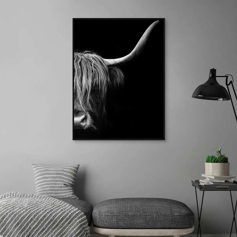 Face to Face Framed Canvas Art Print