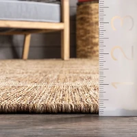 Raina Brown Tribal Zig Zag Outdoor Rug, 5x8