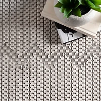 Lowden Gray Tribal Outdoor Rug, 5x8