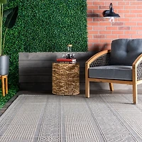 Gray Lee Global Stripes Outdoor Area Rug, 5x8