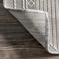 Gray Lee Global Stripes Outdoor Area Rug, 5x8