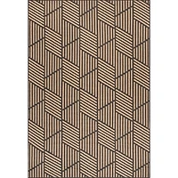 Lori Dark Gray Modern Geometric Outdoor Rug