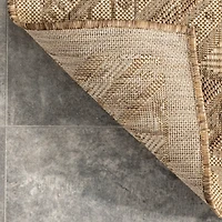 Landy Tan Aztec Outdoor Rug, 5x8
