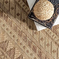 Landy Tan Aztec Outdoor Rug, 8x10