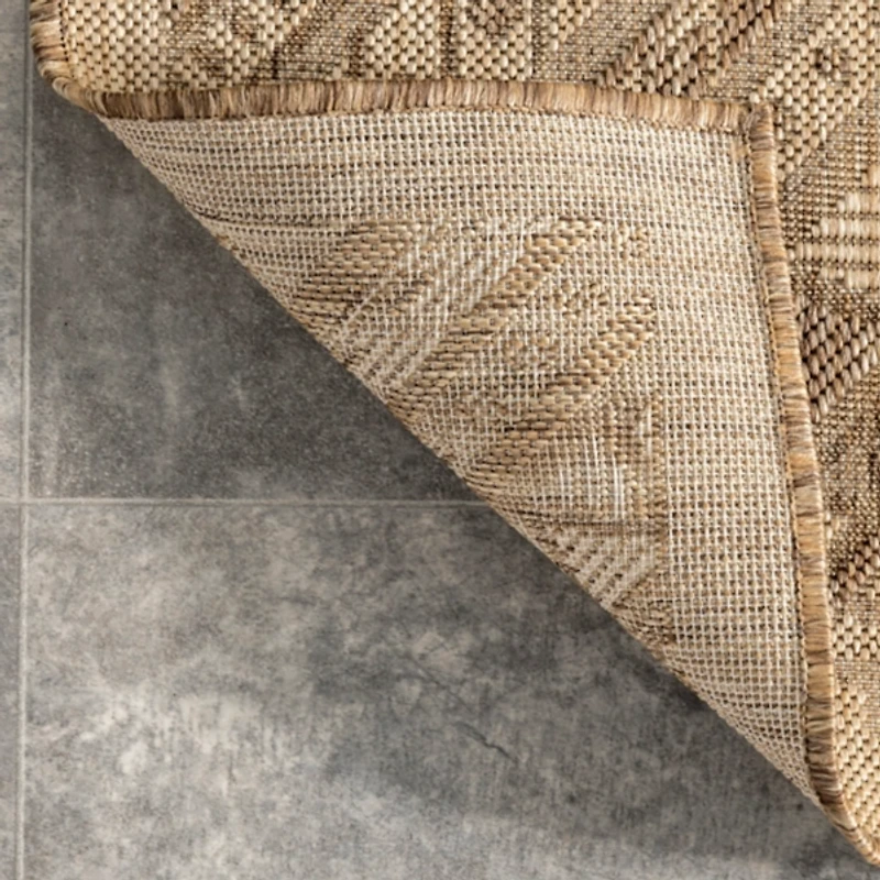 Landy Tan Aztec Outdoor Rug, 8x10