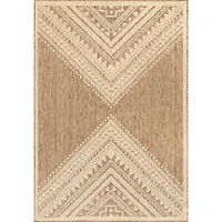 Landy Tan Aztec Outdoor Rug, 8x10