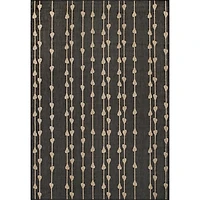 Kendall Gray Vertical Teardrop Outdoor Rug, 8x10