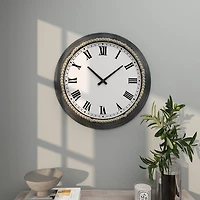 Blue Beaded Roman Numeral Clock