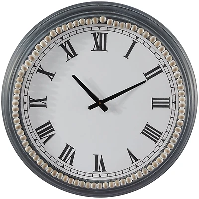 Blue Beaded Roman Numeral Clock