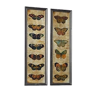 Literary Butterflies Framed Art Prints, Set of 2