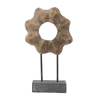 Wood Wave Ring Figurine