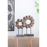 Wood Wave Ring Figurine