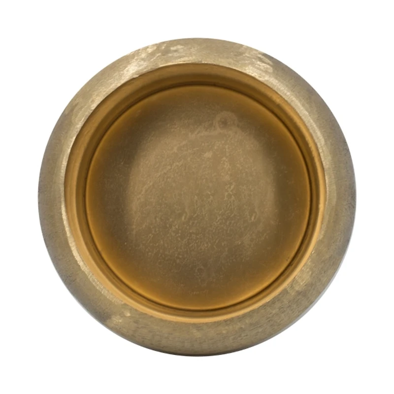 Gold Etched Metal Bowls, Set of 2