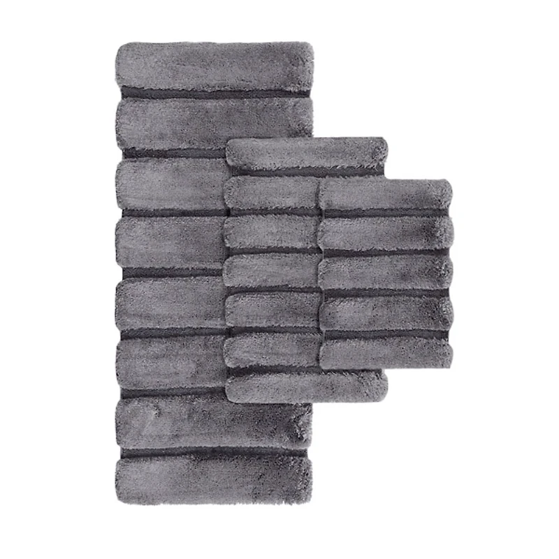 Gray Pearl Tufted Bath Mat, 34 in.