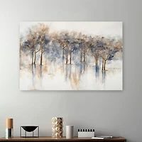 Misty Woods I Abstract Canvas Art Print
