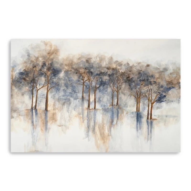 Misty Woods I Abstract Canvas Art Print