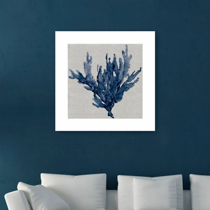 Linen Sea Coral I Canvas Art Print
