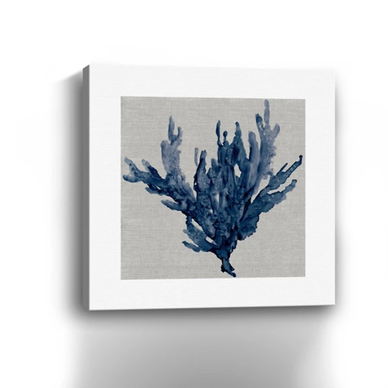 Linen Sea Coral I Canvas Art Print