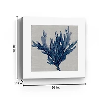Linen Sea Coral I Canvas Art Print