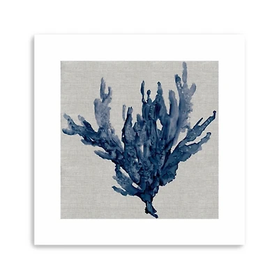 Linen Sea Coral I Canvas Art Print