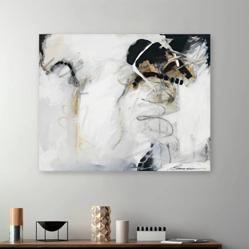 Against All Odds Abstract Canvas Art Print