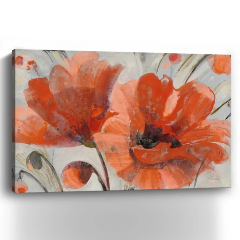 Popping Poppies Canvas Art Print, 48x32 in.