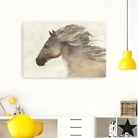 Ivory Into the Wind Canvas Art Print, 60x40 in.