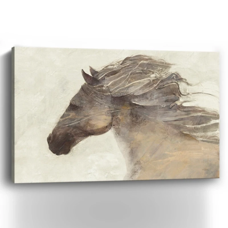 Ivory Into the Wind Canvas Art Print, 60x40 in.