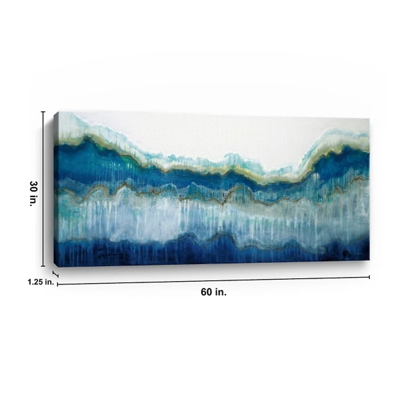 Surfs Up Abstract Canvas Art Print